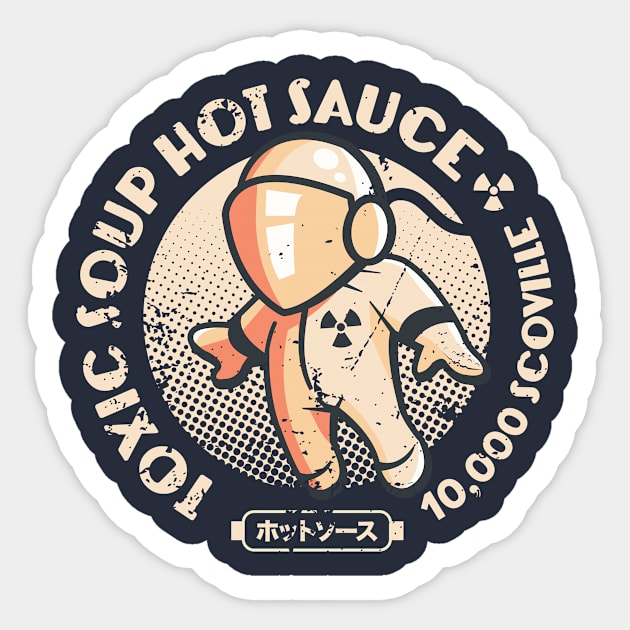 Toxic Soup Hot Sauce T-Shirt Sticker by SilverfireDesign